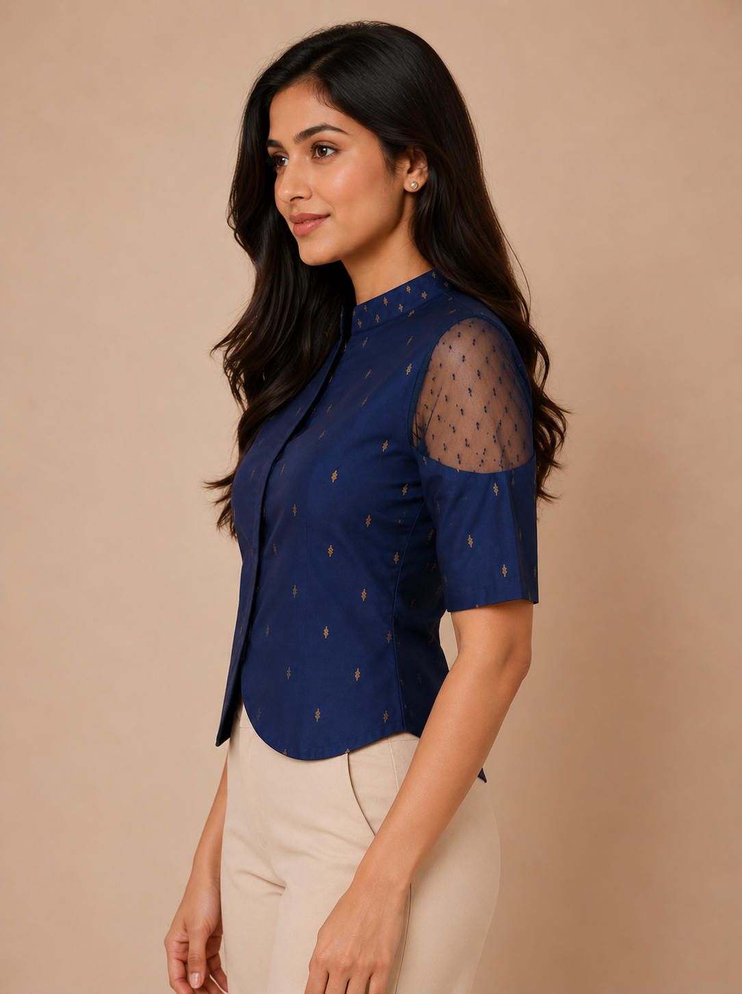 Royal Midnight Fusion Blouse