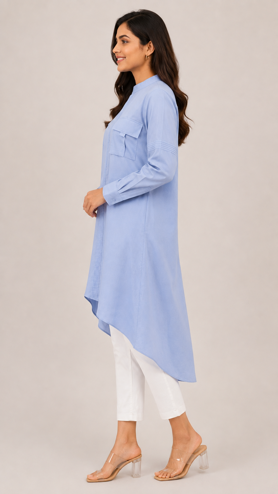 Light Blue Asymmetrical
