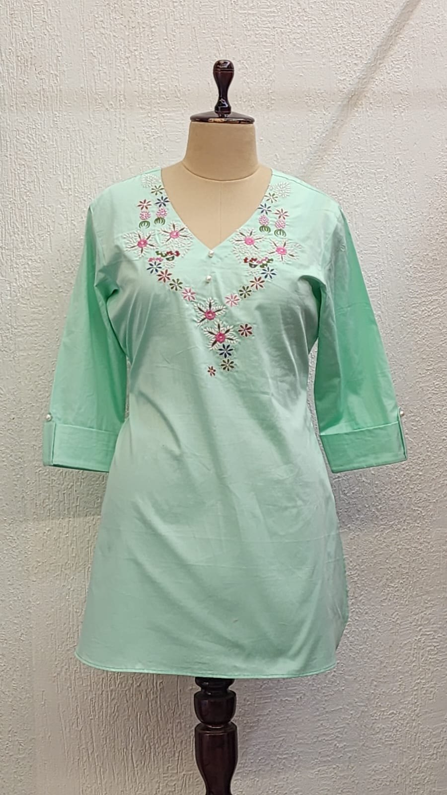 Short Kurta With Embroidery