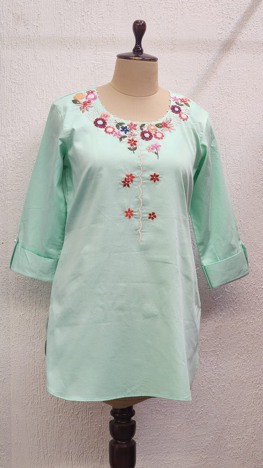 Short Kurta With Embroidery