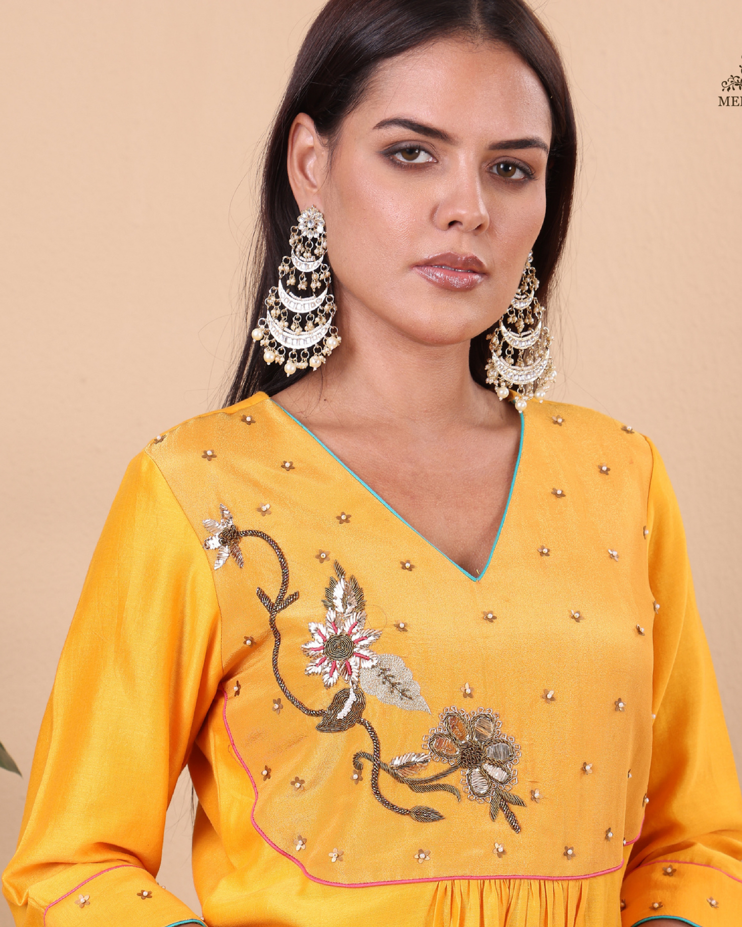 Chanderi Embroided Dresses