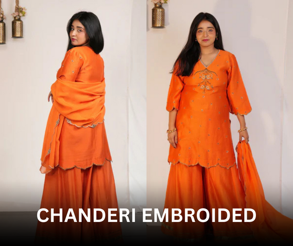 Chanderi Embroided Dresses