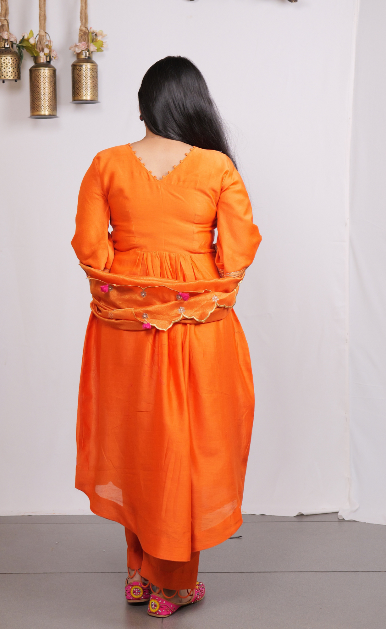 ETHNIC WEAR CHANDERI HAND EMBROIDERY