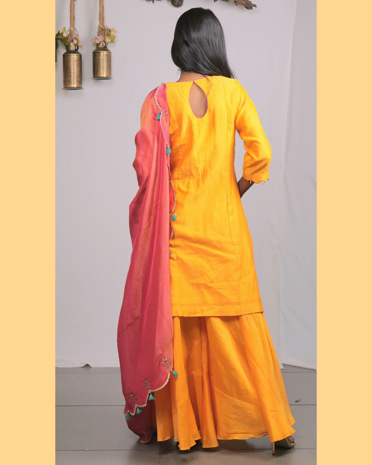 ETHNIC WEAR CHANDERI HAND EMBROIDERY