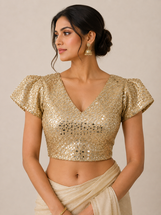 Golden Mirage Mirror Blouse