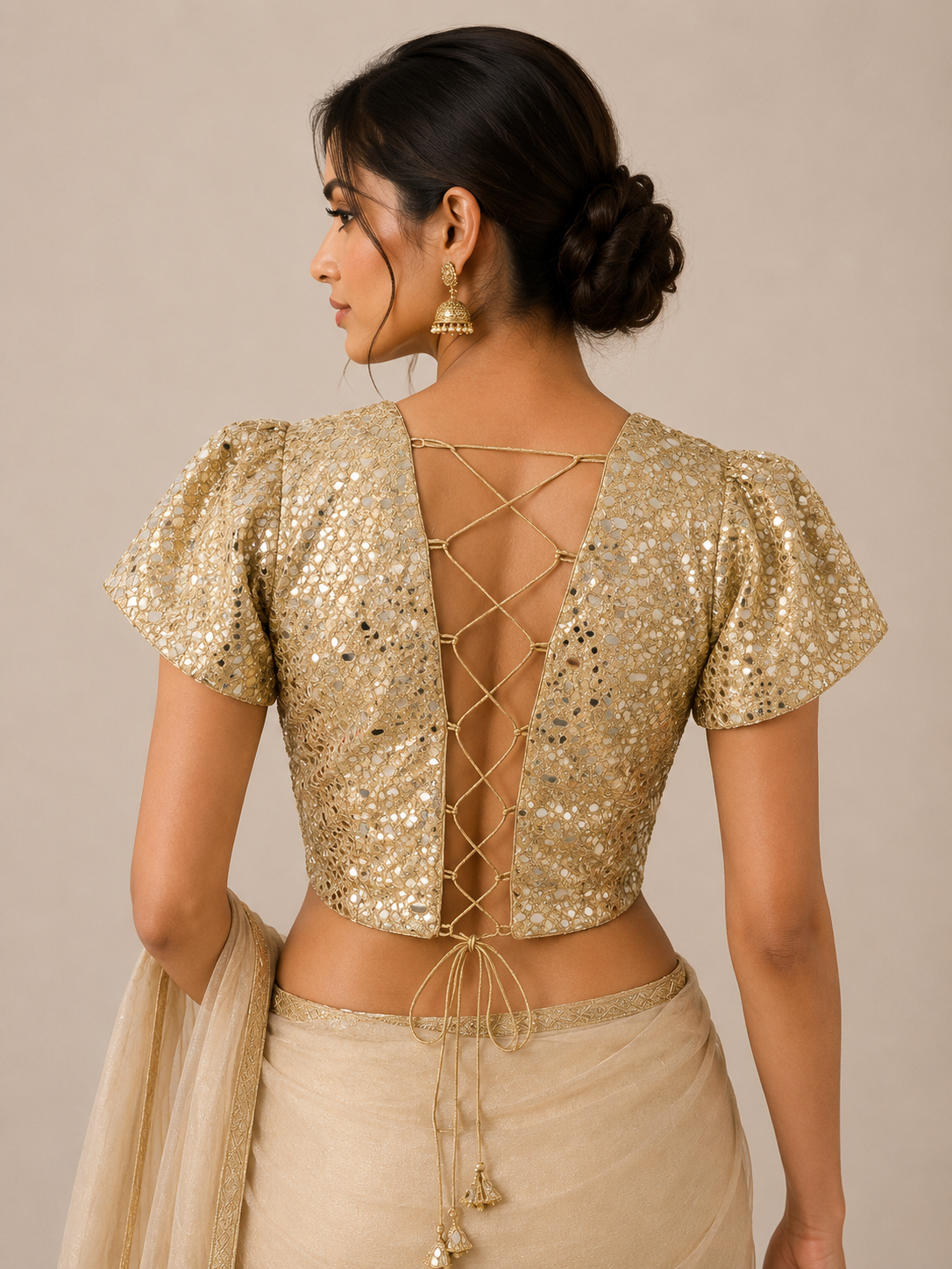 Golden Mirage Mirror Blouse