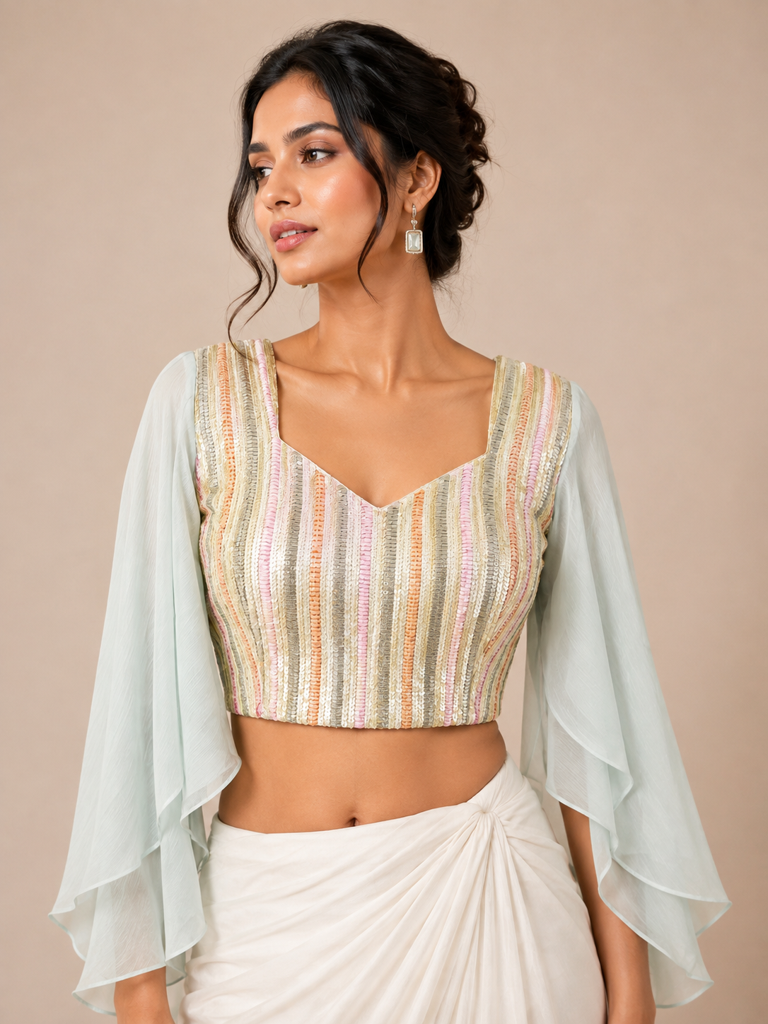 Pastel Prism Sequin Blouse