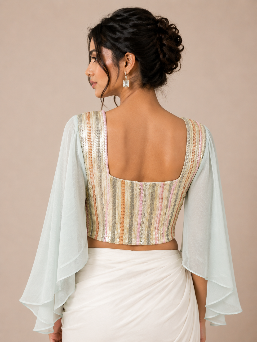 Pastel Prism Sequin Blouse
