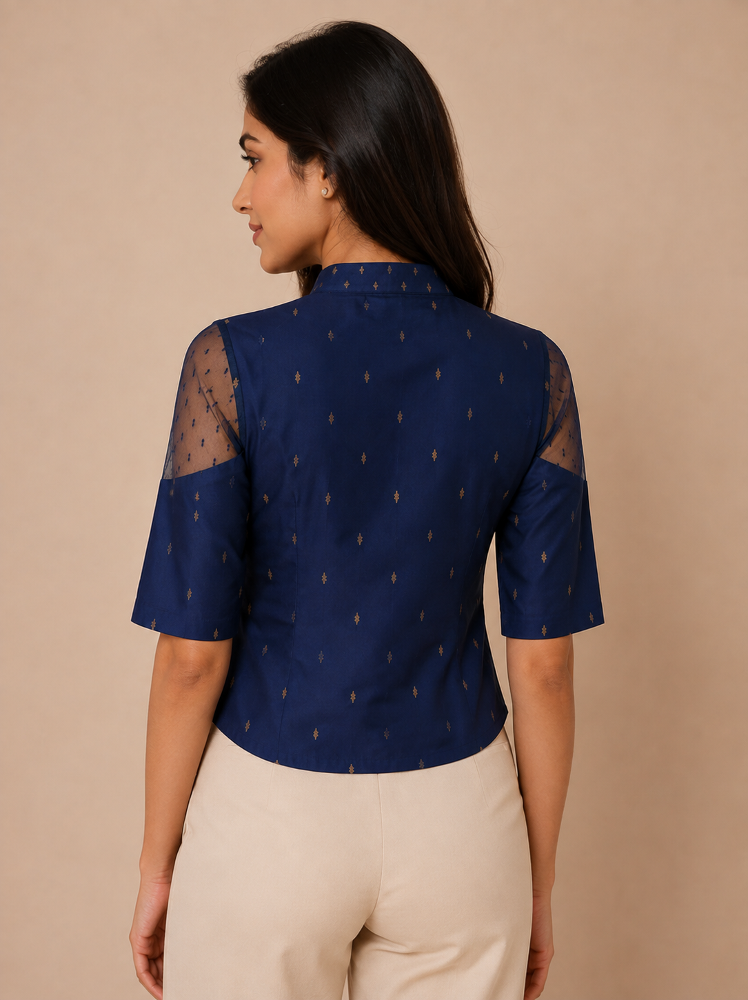 Royal Midnight Fusion Blouse