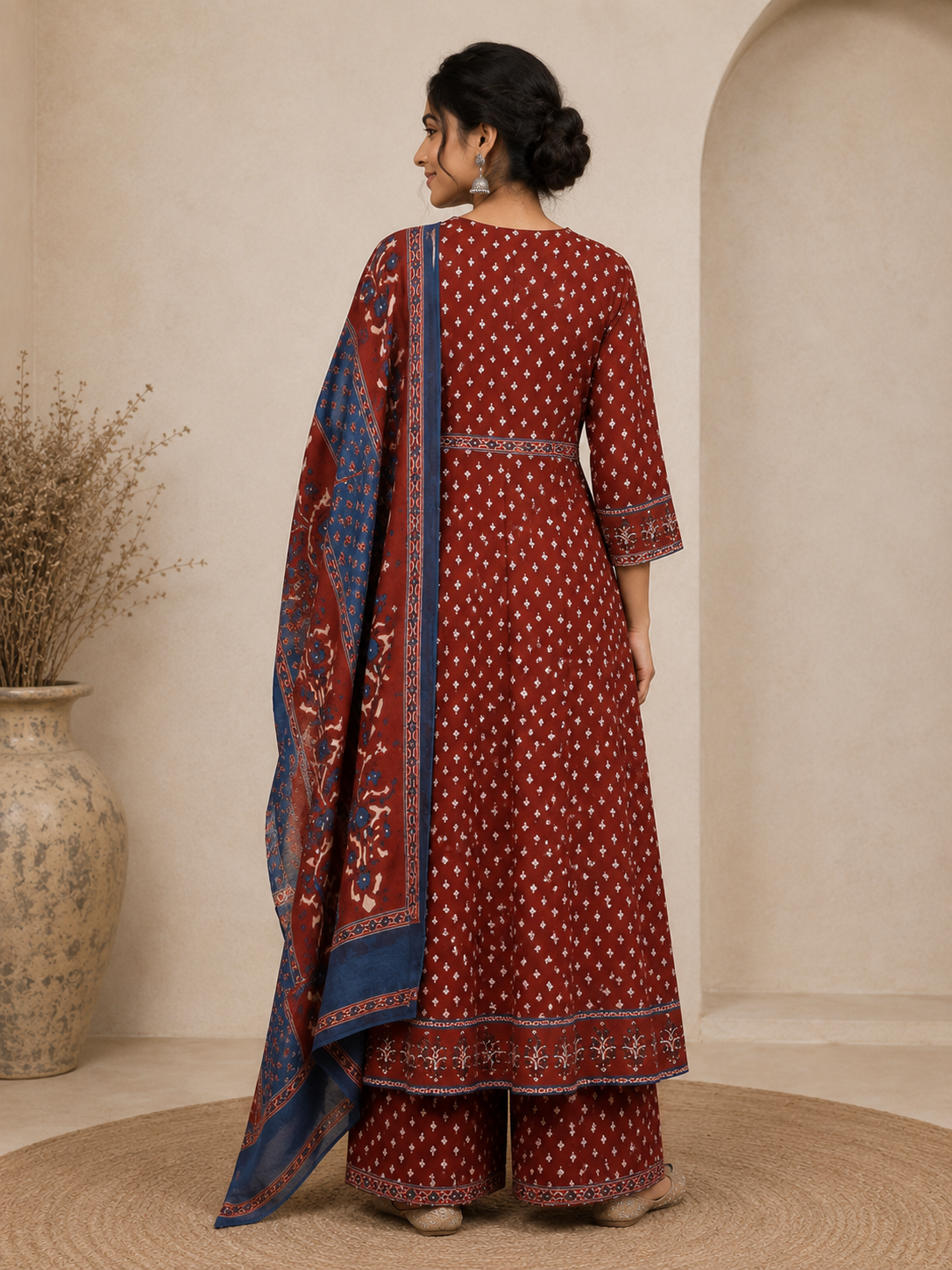 Angrakha-style suit