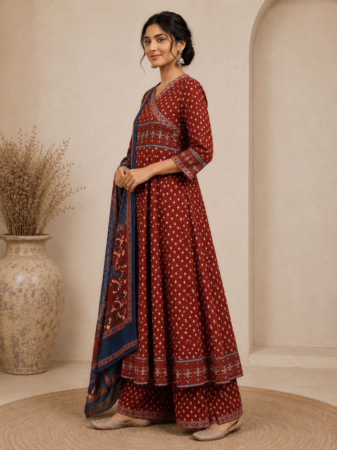 Angrakha-style suit