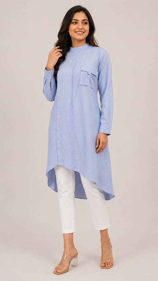 Light Blue Asymmetrical