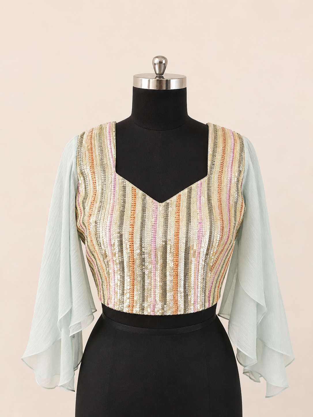 Pastel Prism Sequin Blouse