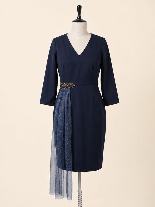 Midnight Mist Sheath Dress