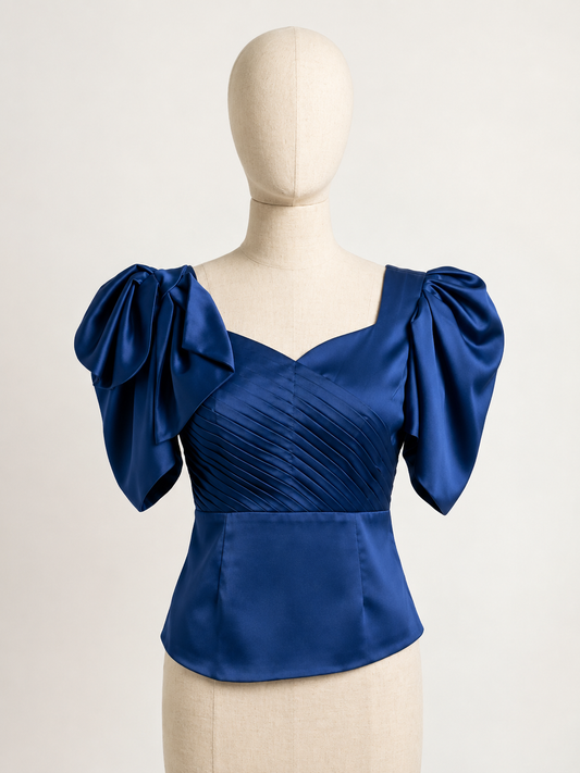 Royal Sapphire Statement Top
