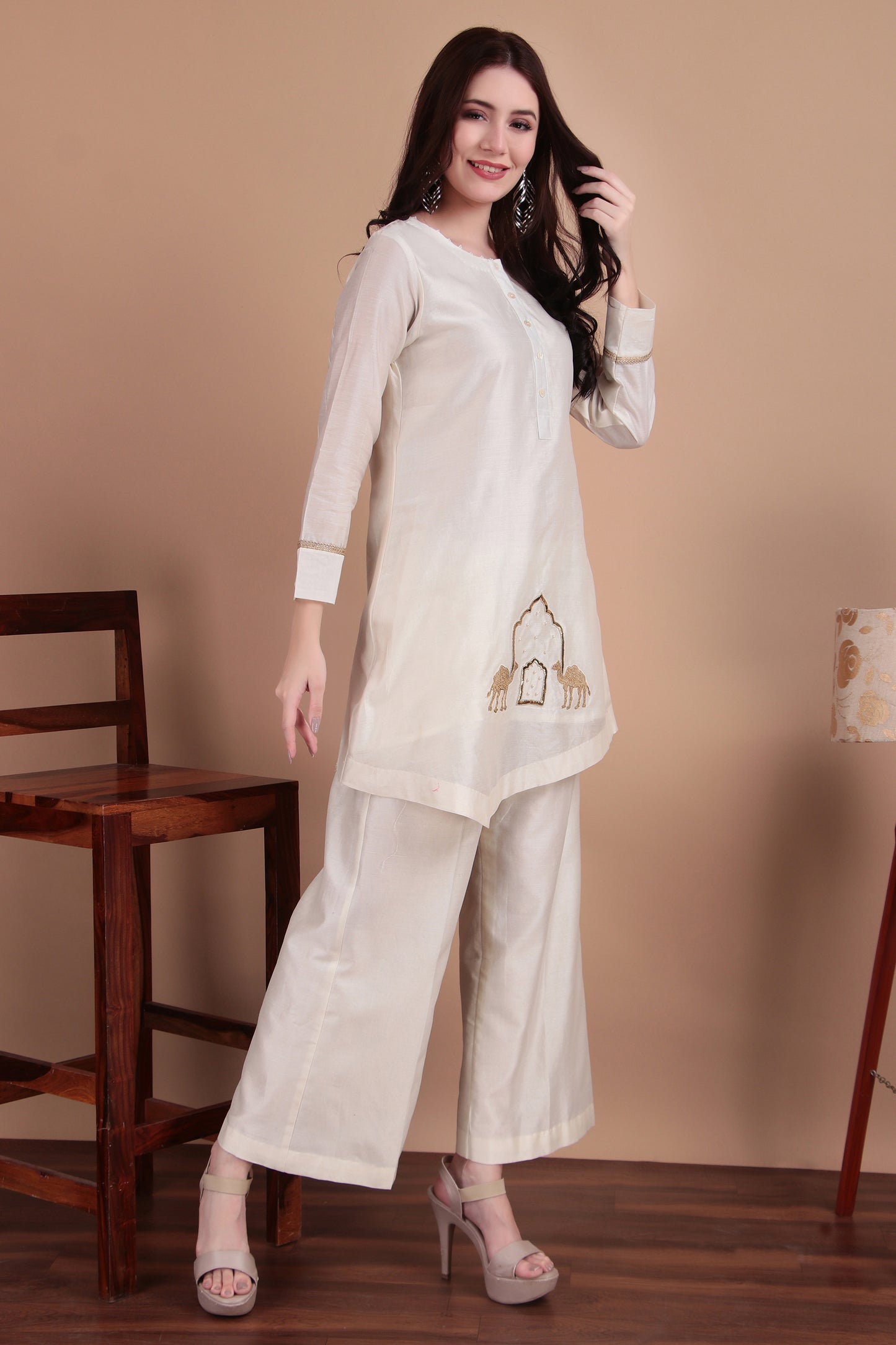Chanderi Coordset
