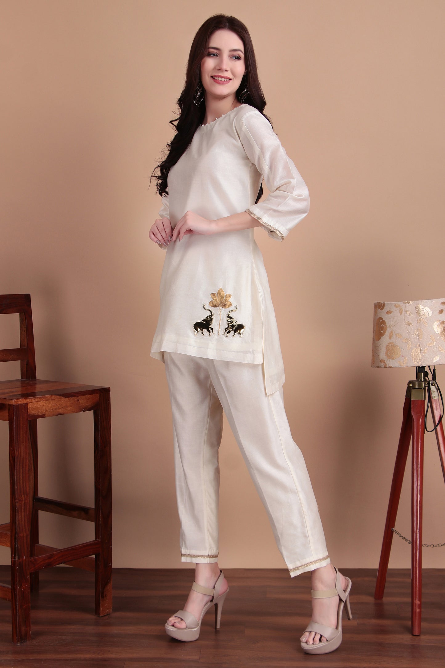 Chanderi Coordset