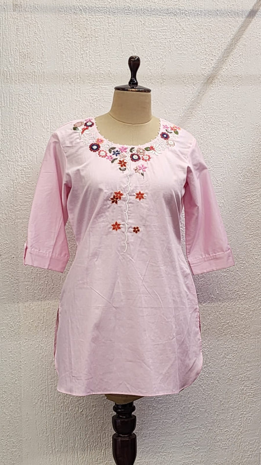 Short Kurta With Embroidery