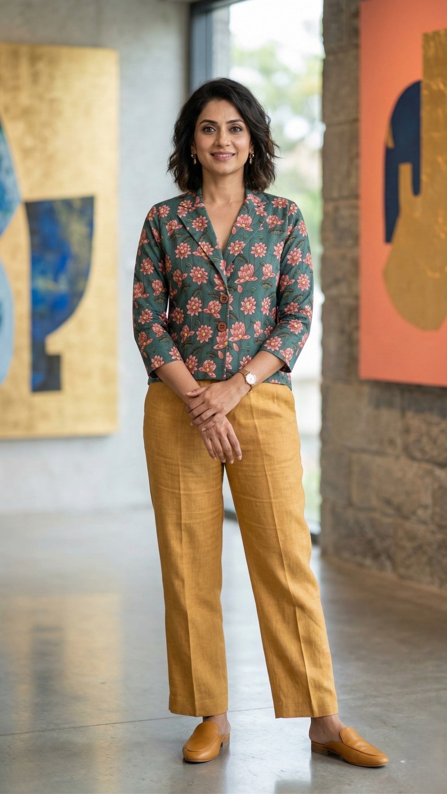 Timeless Comfort linen blazer